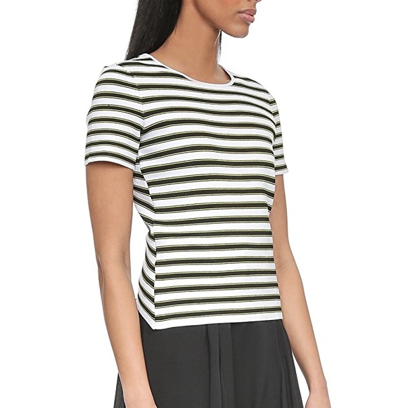 A.L.C Striped Dale Short Sleeve Blouse - Picture 3 of 8